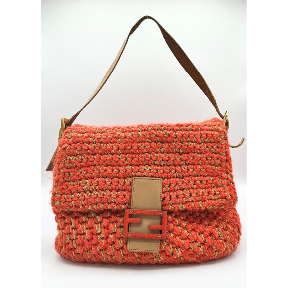 Fendi Handbags - •SOLD•Fendi Embroidered Mamma Baguette